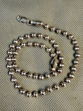 Silpada Sterling Silver Ball Bead Necklace - Polished Silver